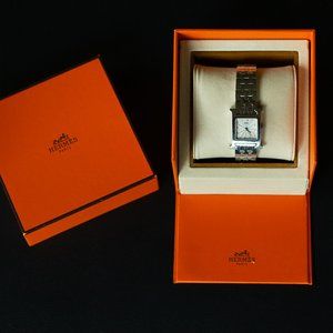 Hermes H Steel Bracelet Watch